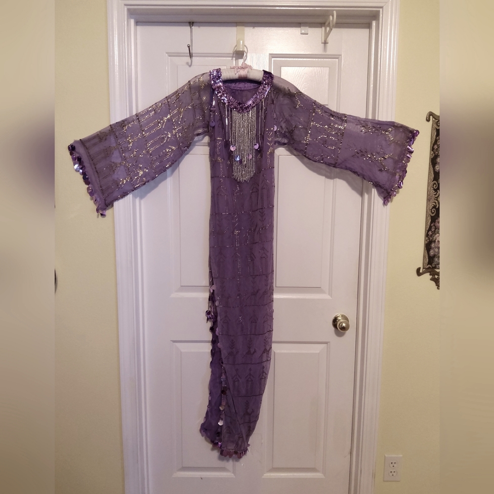 Vintage Assuit bespoke Saidi dress dyed lilac